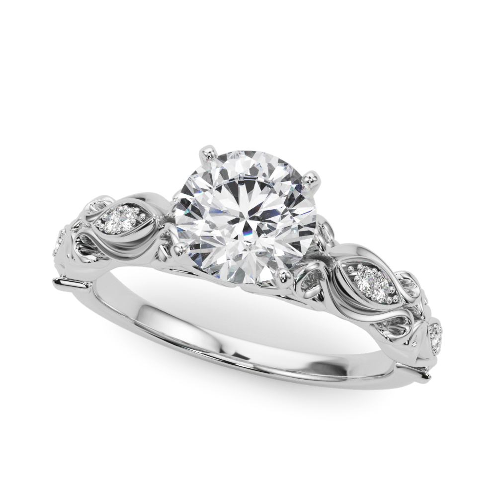 Platinum Kieran Vintage Inspired Engagement Ring