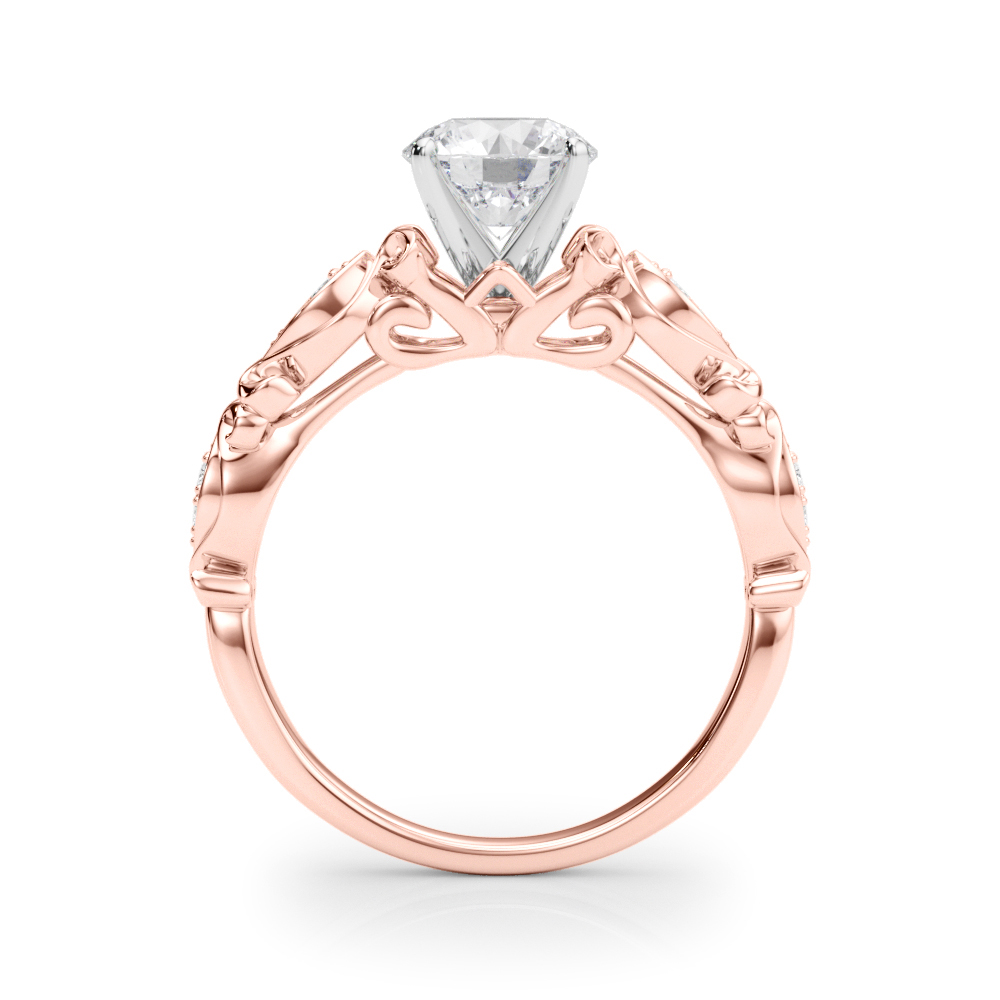 14K Rose Gold Kieran Vintage Inspired Engagement Ring
