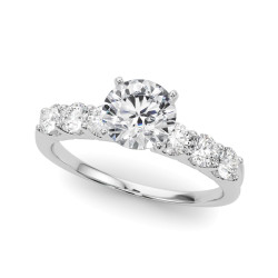 ENGAGEMENT RINGS SINGLE ROW PRONG SET