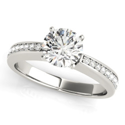 ENGAGEMENT RINGS SINGLE ROW CHANNEL SET