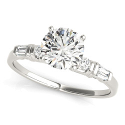 ENGAGEMENT RINGS FANCY SHAPE BAGUETTE