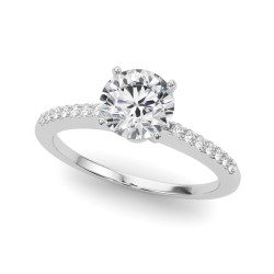 ENGAGEMENT RINGS SINGLE ROW PRONG SET