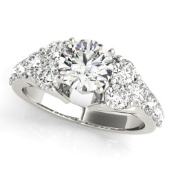 ENGAGEMENT RINGS CLUSTER SIDES