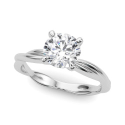 TWISTED SHANK ENGAGEMENT RING