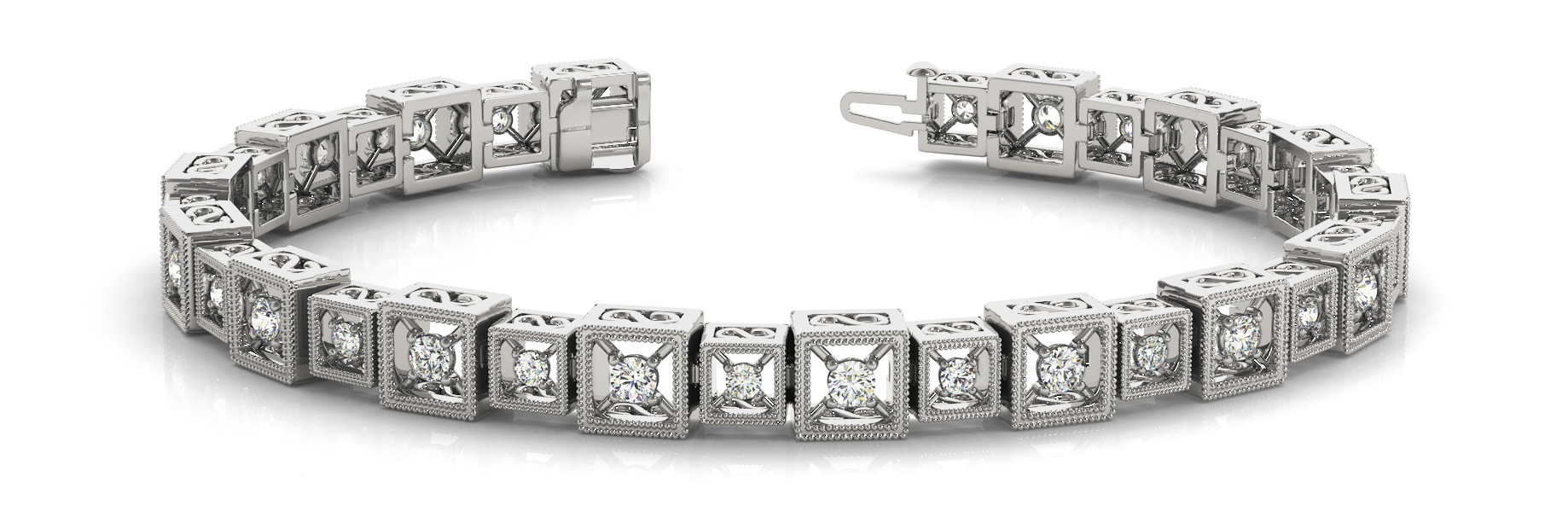 Bracelet In Line Prong Set