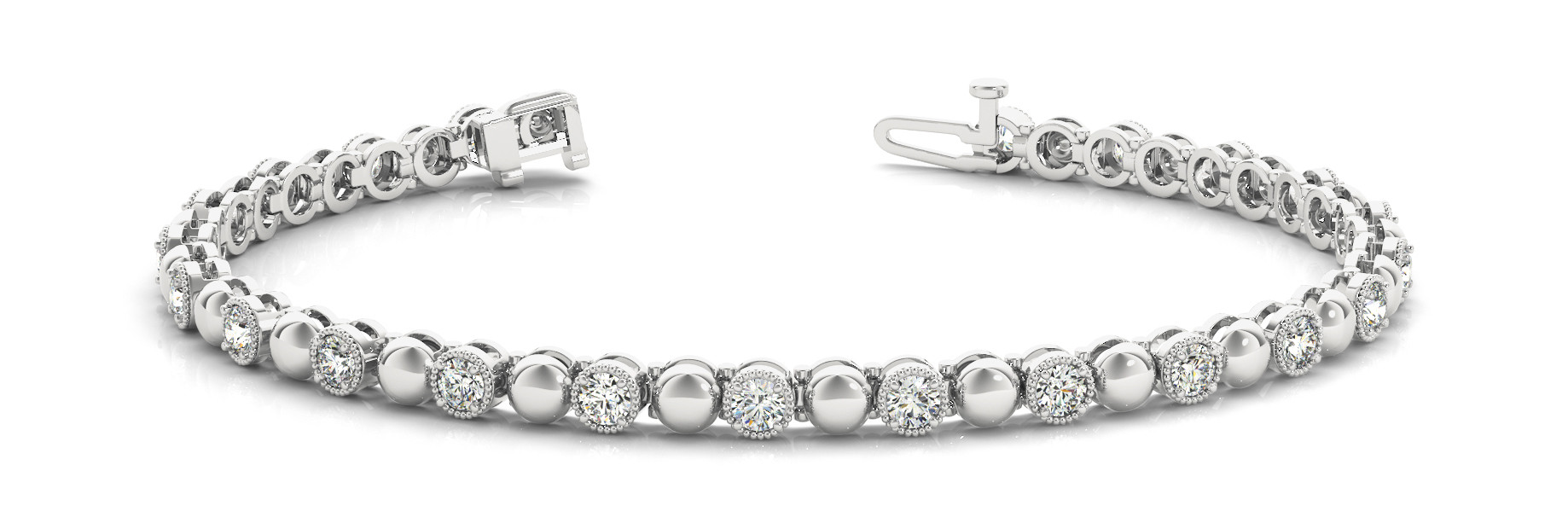 Bracelet In Line Prong Set