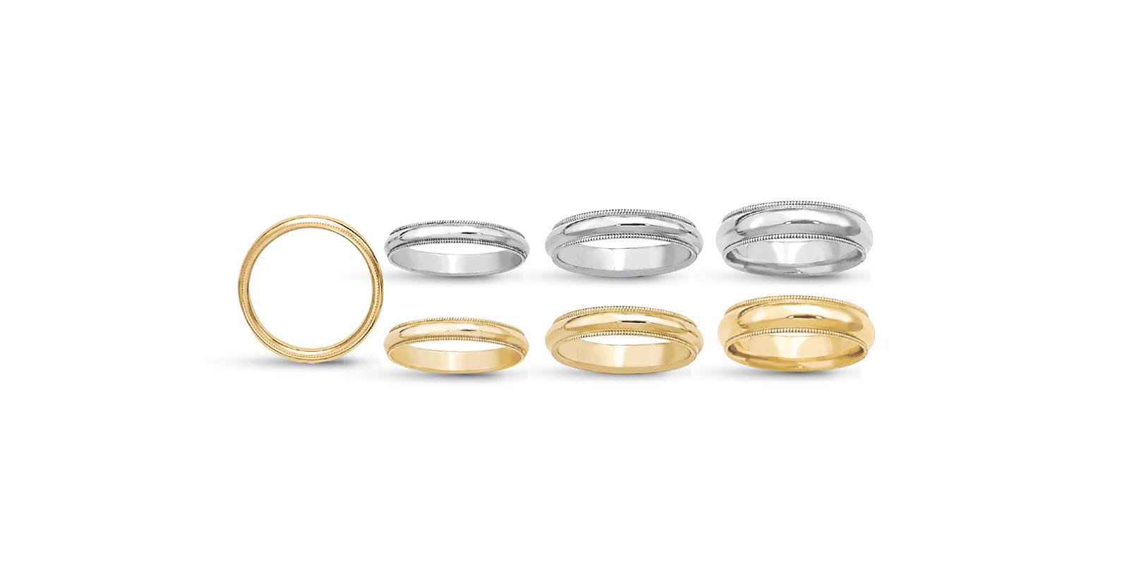 5 .0 mm Comfort Fit Milgrain Band