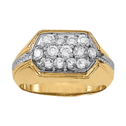 GENTS RING CLUSTER