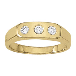 GENTS RING 3 STONE