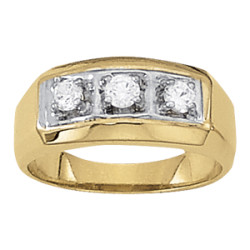 GENTS RING 3 STONE