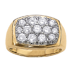 GENTS RING CLUSTER