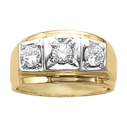 GENTS RING 3 STONE