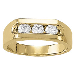 GENTS RING 3 STONE