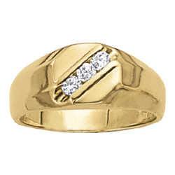 GENTS RING 3 STONE