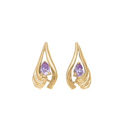 EARRING 6X4 PEAR-LEFT