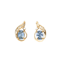 EARRING 7X5 OVAL-LEFT