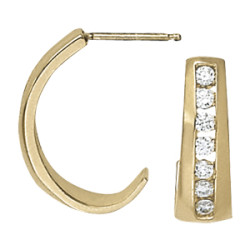 EARRINGS HOOP EARRINGS J-HOOPS