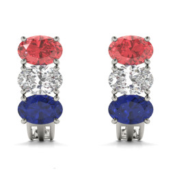 EARRINGS COLOR OVAL