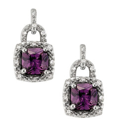 EARRINGS COLOR SQUARE & CUSHION