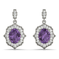 SCALLOPED OV HALO EARRINGS