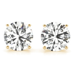 (1 CTTW) .50 CT 4 PRONG WIRE EARRINGS