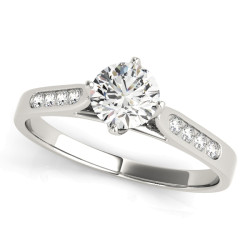 ENGAGEMENT RINGS SINGLE ROW CHANNEL SET