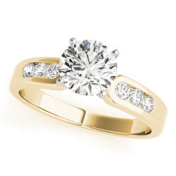ENGAGEMENT RINGS SINGLE ROW CHANNEL SET