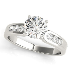 ENGAGEMENT RINGS SINGLE ROW CHANNEL SET