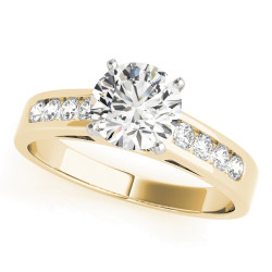 ENGAGEMENT RINGS SINGLE ROW CHANNEL SET
