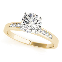 ENGAGEMENT RINGS SINGLE ROW CHANNEL SET