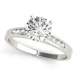 ENGAGEMENT RINGS SINGLE ROW CHANNEL SET