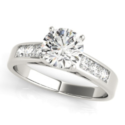 ENGAGEMENT RINGS SINGLE ROW CHANNEL SET