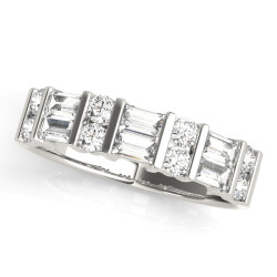 WEDDING BANDS FANCY SHAPE BAGUETTE