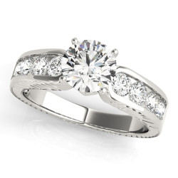 ENGAGEMENT RINGS SINGLE ROW CHANNEL SET