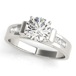 ENGAGEMENT RINGS SINGLE ROW CHANNEL SET