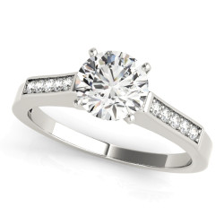 ENGAGEMENT RINGS SINGLE ROW CHANNEL SET