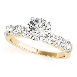 ENGAGEMENT RINGS SINGLE ROW PRONG SET