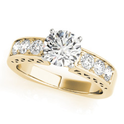 ENGAGEMENT RINGS SINGLE ROW CHANNEL SET