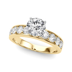 ENGAGEMENT RINGS SINGLE ROW CHANNEL SET