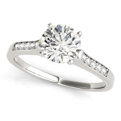 ENGAGEMENT RINGS SINGLE ROW CHANNEL SET