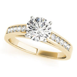 ENGAGEMENT RINGS SINGLE ROW CHANNEL SET
