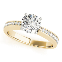 ENGAGEMENT RINGS SINGLE ROW CHANNEL SET