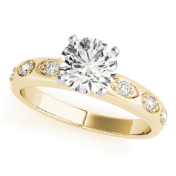 ENGAGEMENT RINGS SINGLE ROW PRONG SET