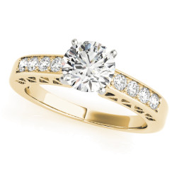ENGAGEMENT RINGS SINGLE ROW CHANNEL SET