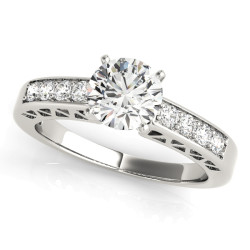 ENGAGEMENT RINGS SINGLE ROW CHANNEL SET