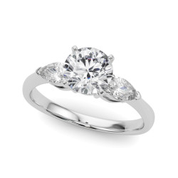 ENGAGEMENT RINGS 3 STONE PEAR