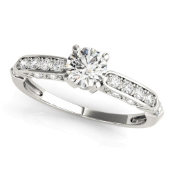 ENGAGEMENT RINGS SINGLE ROW CHANNEL SET