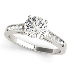 ENGAGEMENT RINGS SINGLE ROW CHANNEL SET