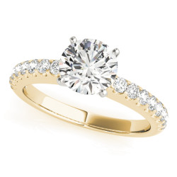 ENGAGEMENT RINGS SINGLE ROW PRONG SET