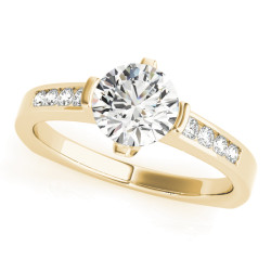 ENGAGEMENT RINGS SINGLE ROW CHANNEL SET